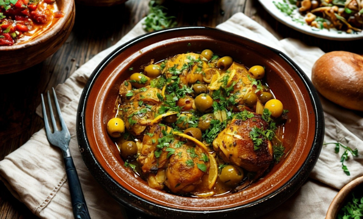 Chicken Tagine with lemon and olives